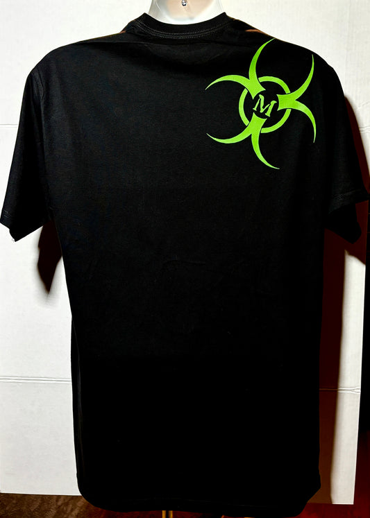 Biohaz Creations logo t-shirt (green logo)